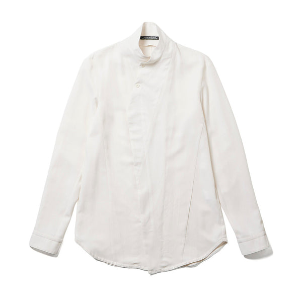 JULIUS 947SHM5 Off White / Coverd Neck Shirt