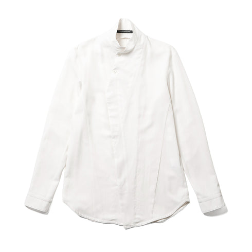JULIUS 947SHM5 Off White / Coverd Neck Shirt