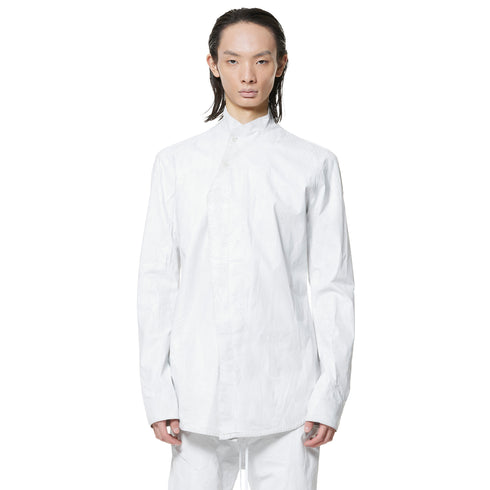 JULIUS 947SHM2 Dust Plaster / Coated Coverd Neck Shirt