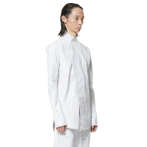 JULIUS 947SHM2 Dust Plaster / Coated Coverd Neck Shirt