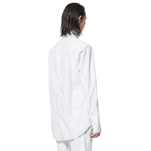 JULIUS 947SHM2 Dust Plaster / Coated Coverd Neck Shirt