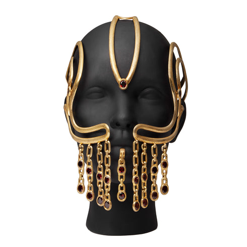 JULIUS 077ACU34 CRACKED GOLD / Cycle Mask