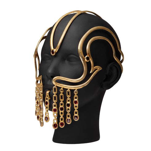 JULIUS 077ACU34 CRACKED GOLD / Cycle Mask