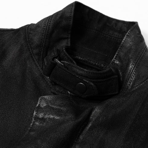 JULIUS 927BLM3-C Black / Coated Prism Biker Jacket
