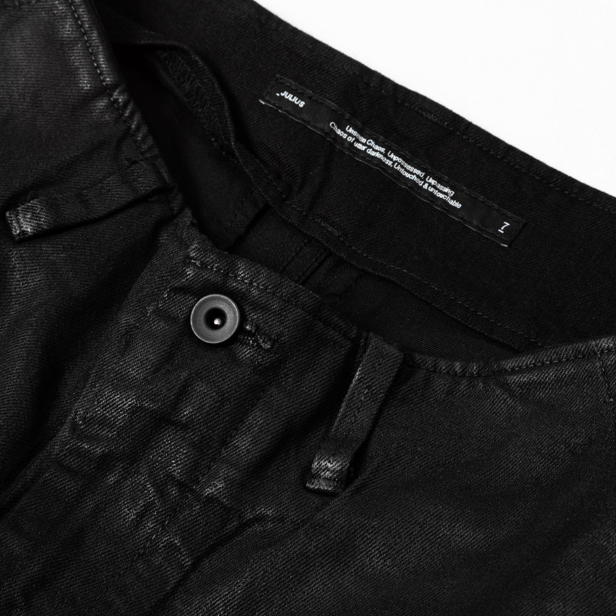 Coated Gasmask Skinny Pants Black 927PAM7-C – JULIUS TOKYO STORE
