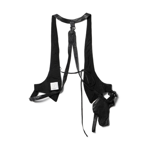 JULIUS レザーガンホルダーベスト / 778VEM1 Black