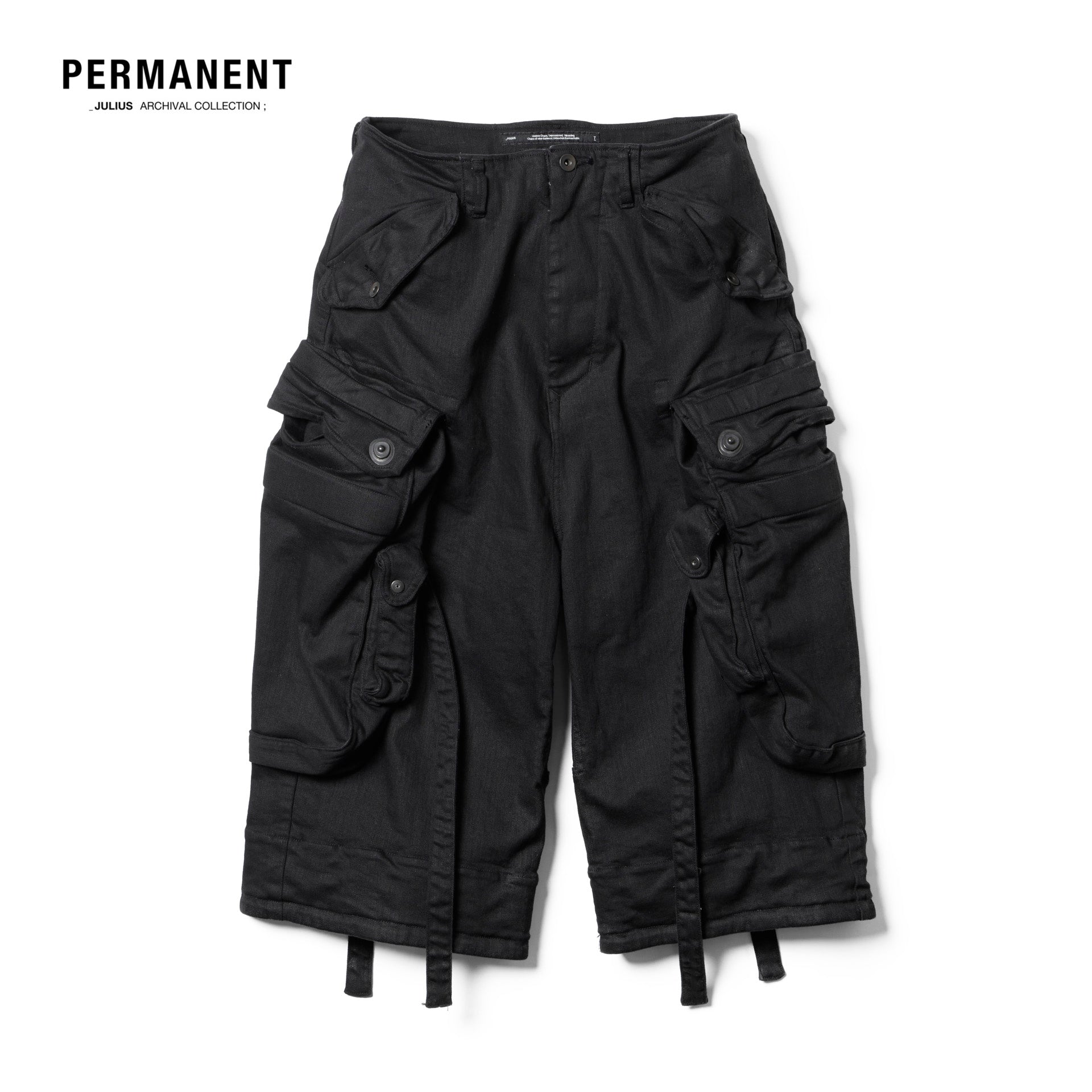 JULIUS Drop-Crotch Cropped Pants（Julius drop-crotch cargo
