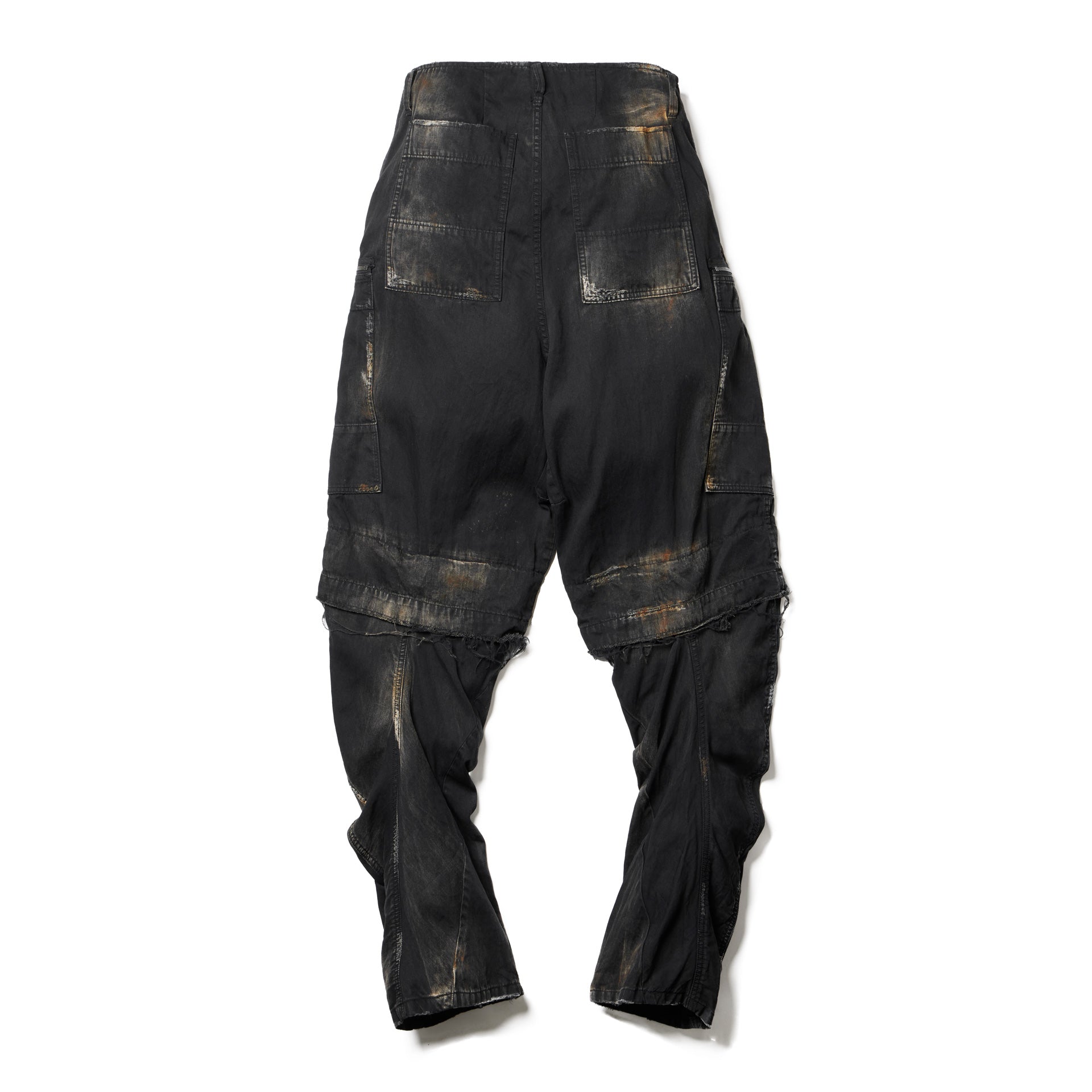 パンツ JULIUS/717pam5-p グラフィックワイドパンツ RAYON／COTTON CLOTH