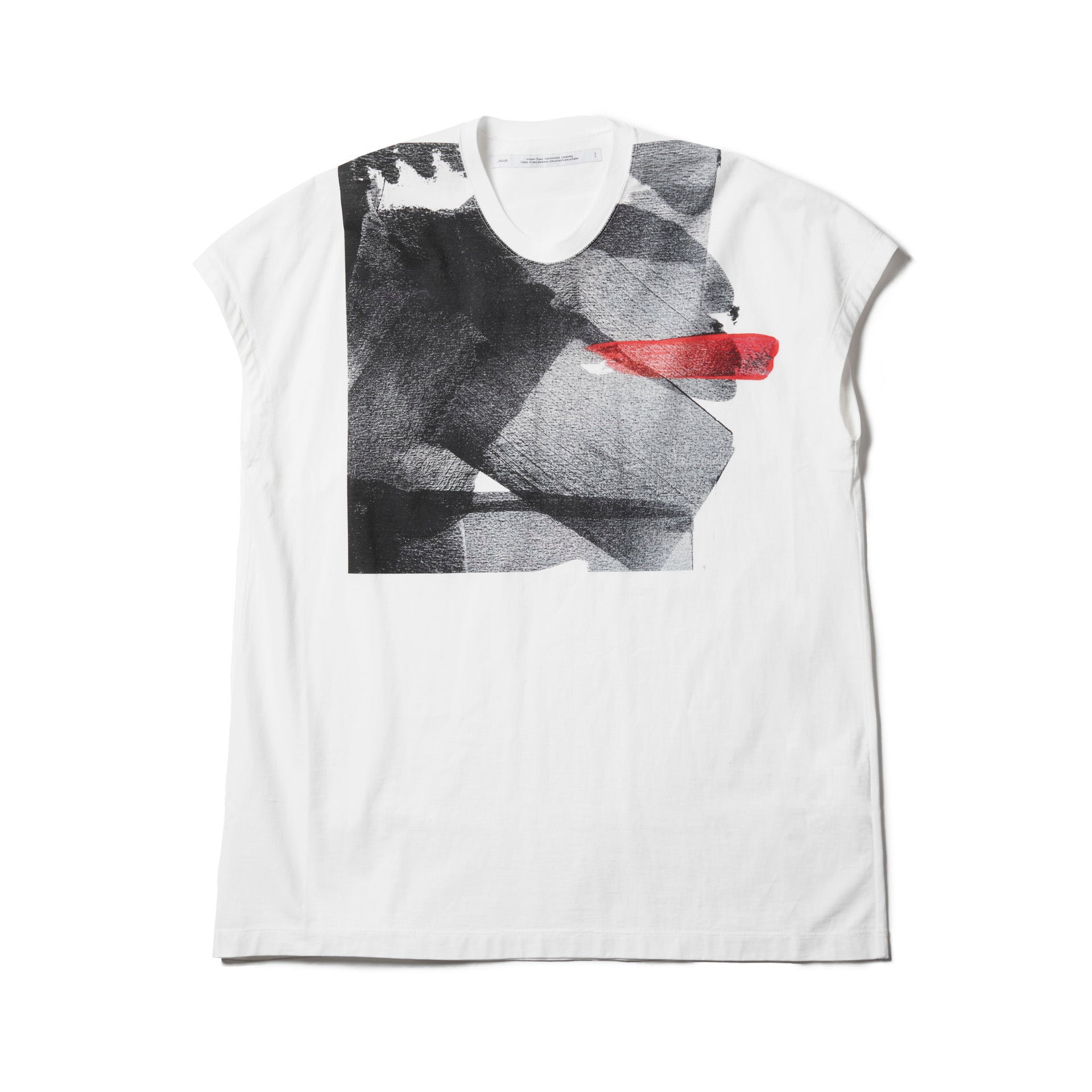 827CPM3-OFF WHITE / [ Ungated; ] プリントノースリーブ